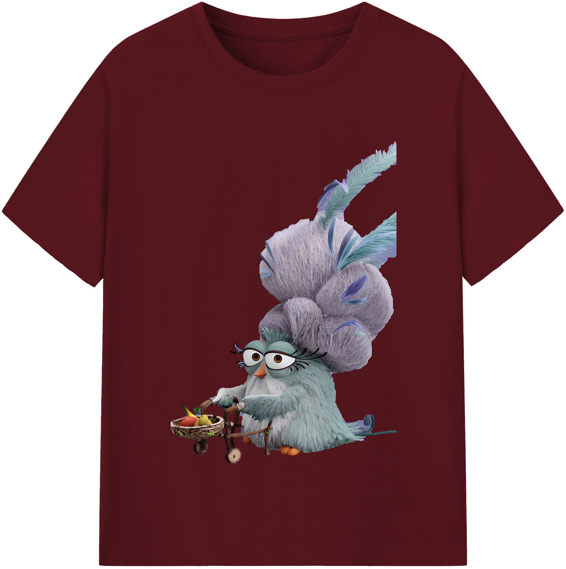 （画像用） Angry Birds アングリーバード 綿100％半袖Tシャツ（フロントプリント）